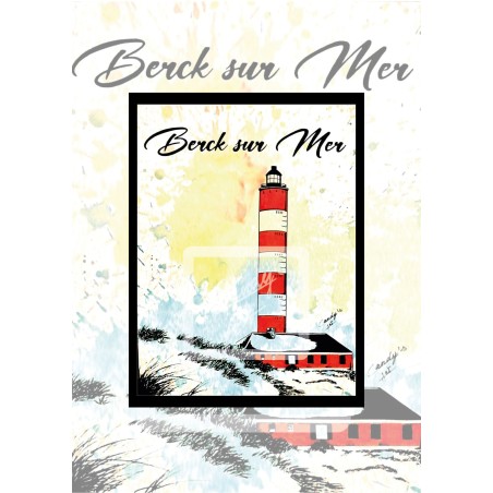Affiche Berck-sur-Mer - Le Phare -