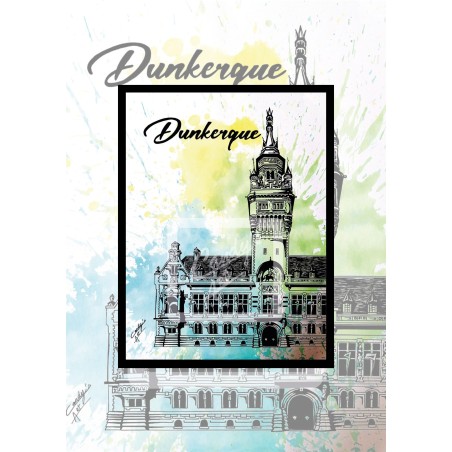 Affiche Dunkerque - La Mairie -