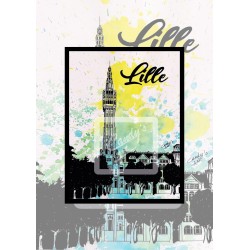 Affiche Lille - Beffroi de...