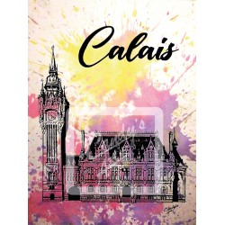 Affiche Calais - La Mairie -
