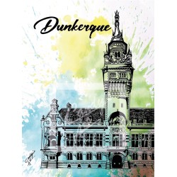 Affiche Dunkerque - La Mairie -