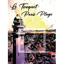 Affiche Le Touquet-Paris-Plage - Le Phare -