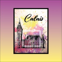 Affiche Calais - La Mairie -
