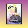 Affiche Lille - Le Beffroi de la Chambre de Commerce